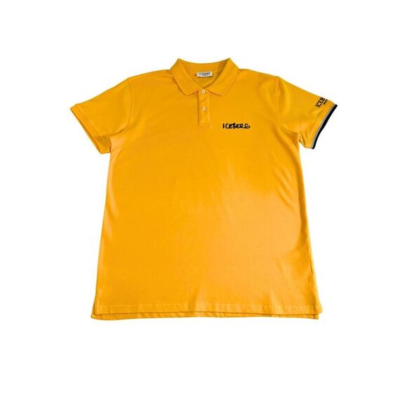 Iceberg Yellow Cotton Men Polo Men's Shirt